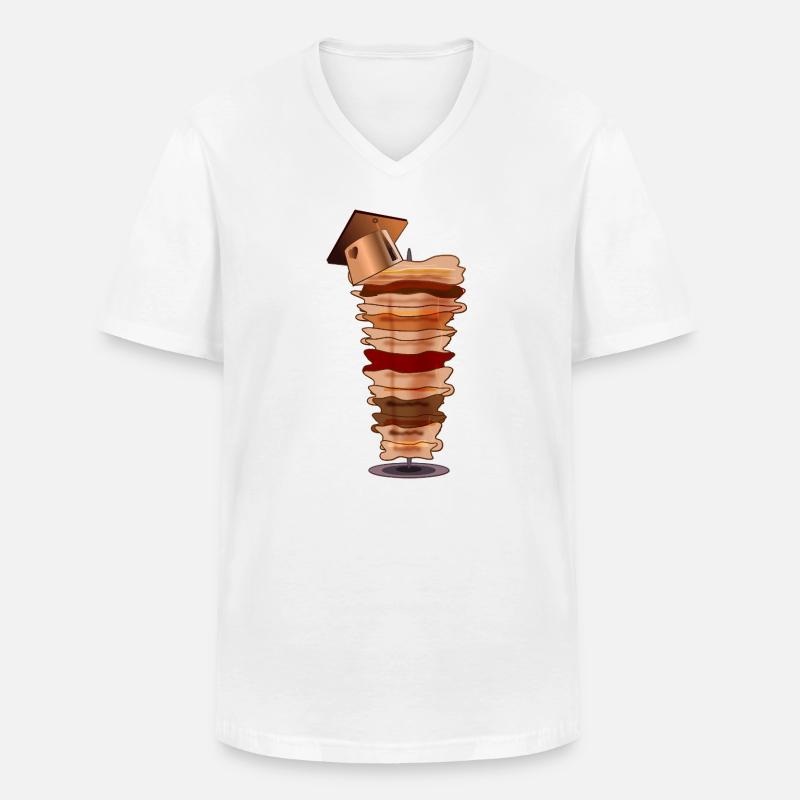 DÖNER KEBAB ABSCHLUSS STUDIUM - Männer-T-Shirt mit V-Ausschnitt - Weiß