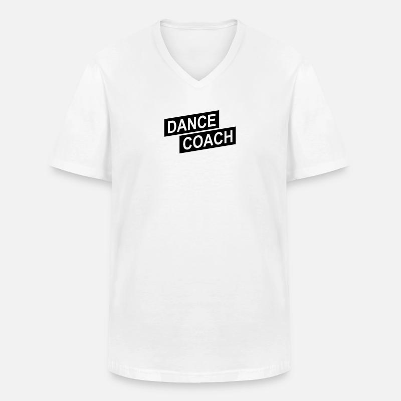 dance coach up - Männer-T-Shirt mit V-Ausschnitt - Weiß
