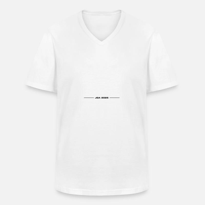 Jga 2025 - Männer-T-Shirt mit V-Ausschnitt - Weiß
