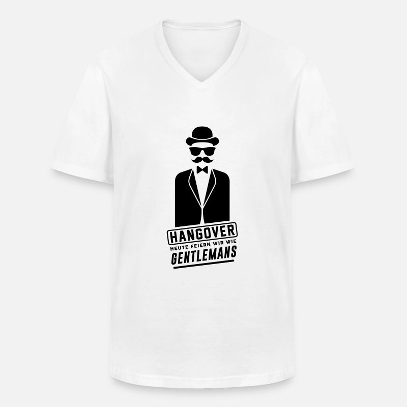 Hangover Junggesellenabschied - Männer-T-Shirt mit V-Ausschnitt - Weiß