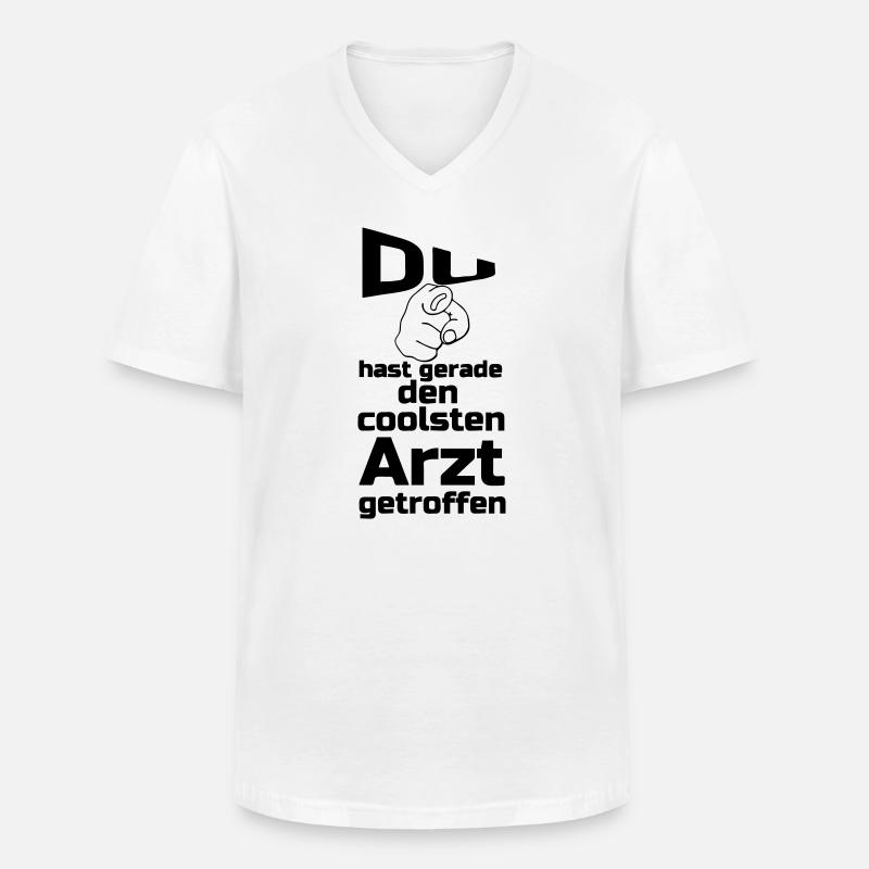 Coolster Arzt Geschenk - Männer-T-Shirt mit V-Ausschnitt - Weiß