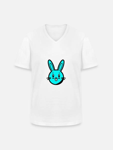 Bunny Easter - Men's V-Neck T-Shirt - white