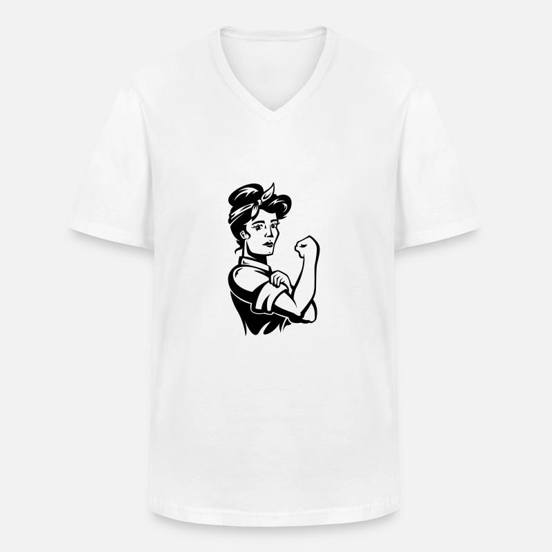 we can do it - Männer-T-Shirt mit V-Ausschnitt - Weiß
