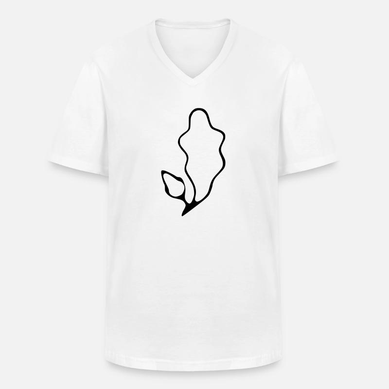 Pony Kleinpferde Brand - Männer-T-Shirt mit V-Ausschnitt - Weiß