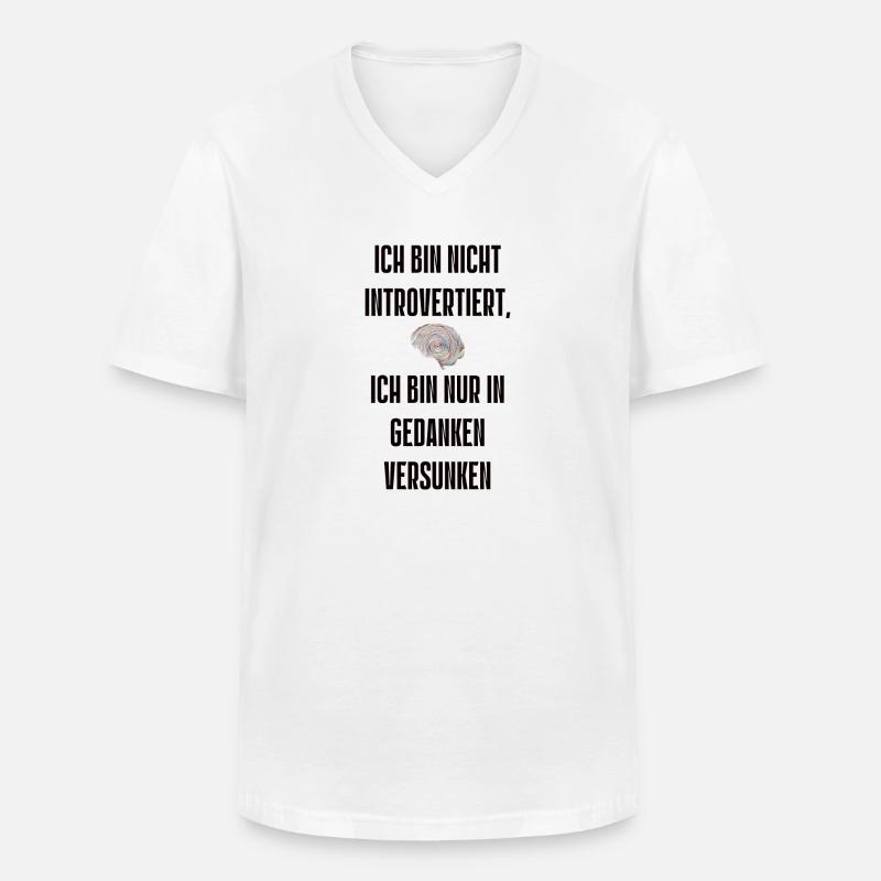 Spruch 16 - Männer-T-Shirt mit V-Ausschnitt - Weiß