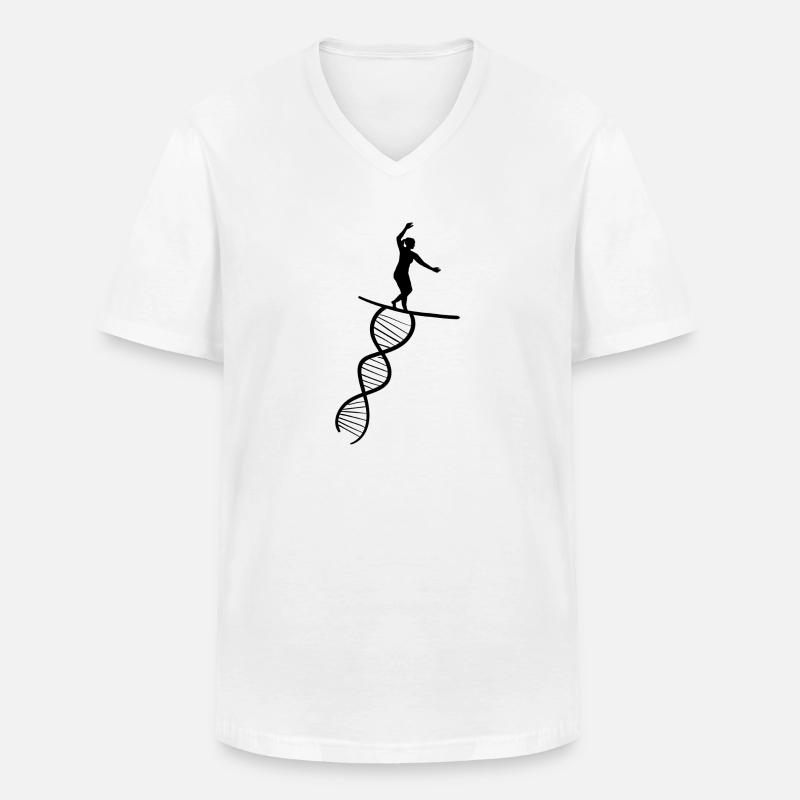 Slackline Tricklining Geschenk Slackliner - Männer-T-Shirt mit V-Ausschnitt - Weiß