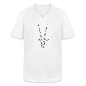 Oryx - Männer-T-Shirt mit V-Ausschnitt - Weiß - Vorne - AI Model Male 185 light (185cm)