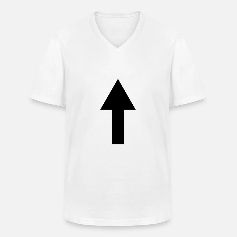 arrow - Men's V-Neck T-Shirt - white