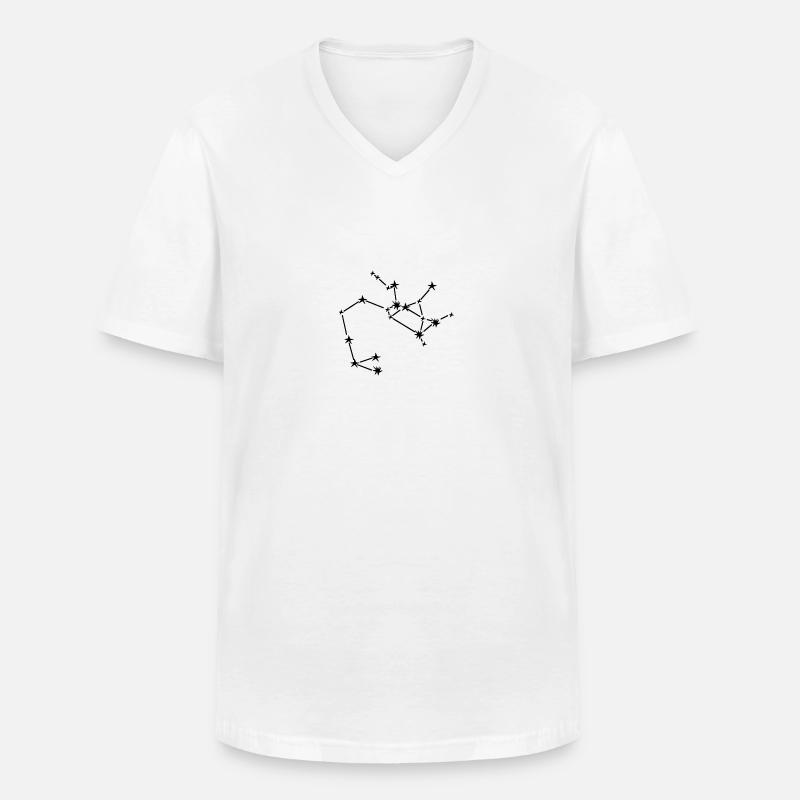Sternzeichen Schütze - Männer-T-Shirt mit V-Ausschnitt - Weiß