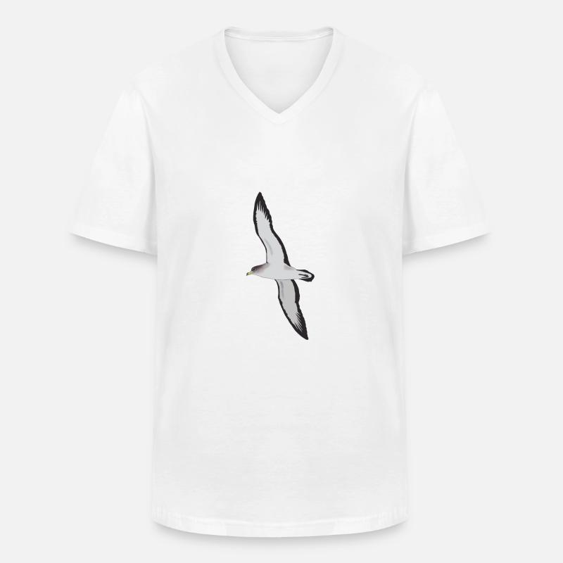 Cory's Shearwater - Männer-T-Shirt mit V-Ausschnitt - Weiß