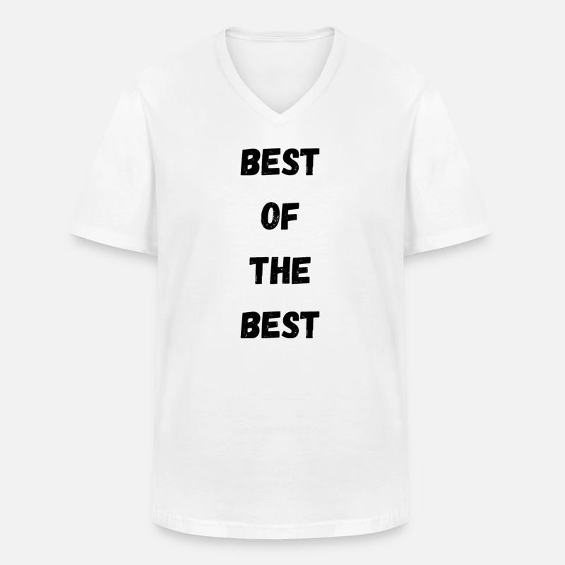 Das Beste vom Besten! - Männer-T-Shirt mit V-Ausschnitt - Weiß