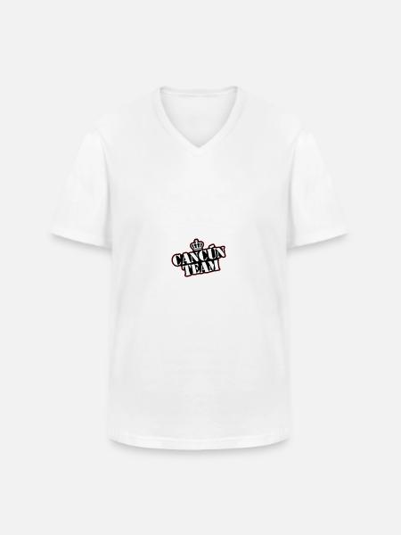 Cancun Team - Men's V-Neck T-Shirt - white