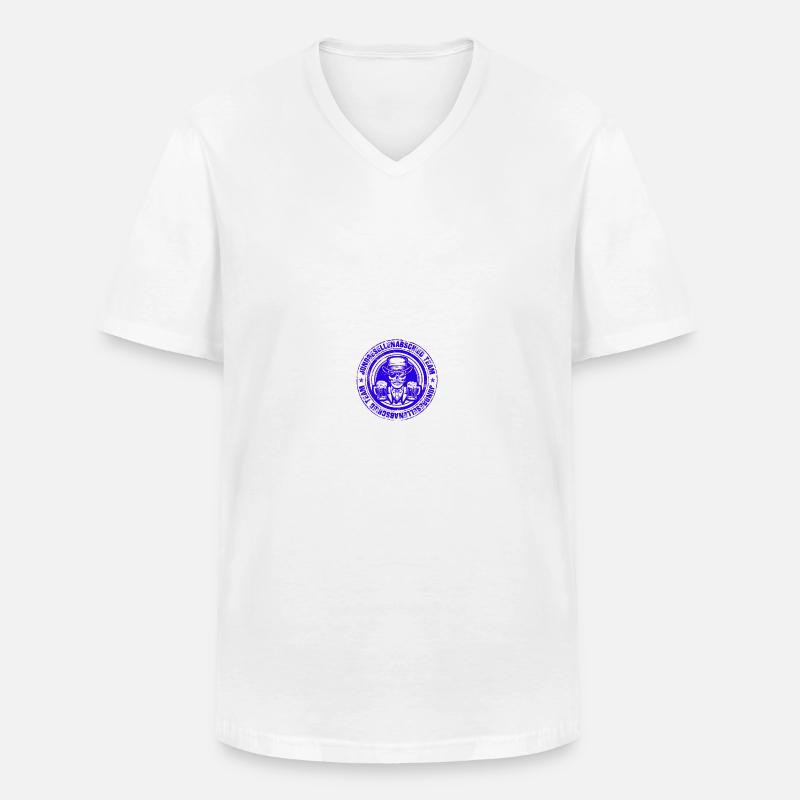 Junggesellenabschied Team Skelett - Männer-T-Shirt mit V-Ausschnitt - Weiß