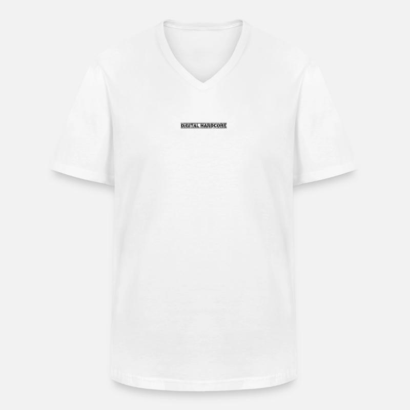 Digital Hardcore - Männer-T-Shirt mit V-Ausschnitt - Weiß