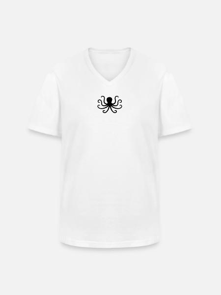 Kraken - Men's V-Neck T-Shirt - white