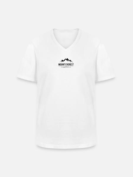 Mount Everest Beyond the Limit - Men's V-Neck T-Shirt - white