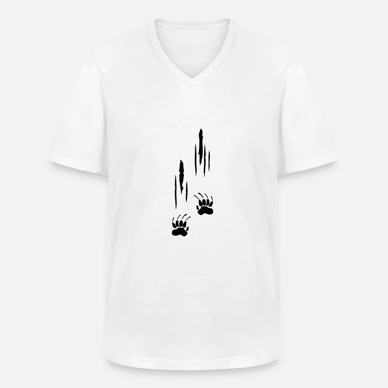 Scratches, Claws - Men's V-Neck T-Shirt - white
