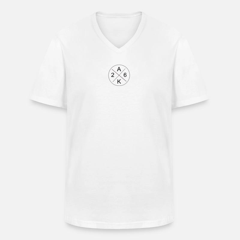 ABI Spruch - AK 26 - Männer-T-Shirt mit V-Ausschnitt - Weiß