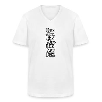 Head - Men's V-Neck T-Shirt - white - Front - AI Model Male 185 light (185cm)