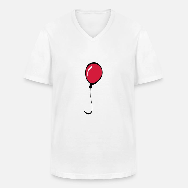 balloon - Men's V-Neck T-Shirt - white
