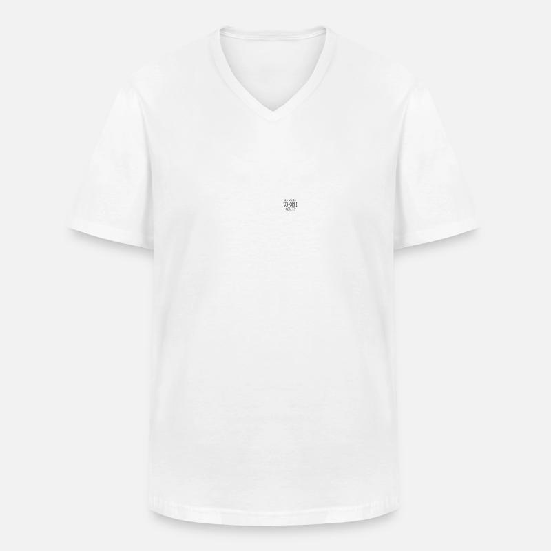 Weinschorle Schorle - Männer-T-Shirt mit V-Ausschnitt - Weiß