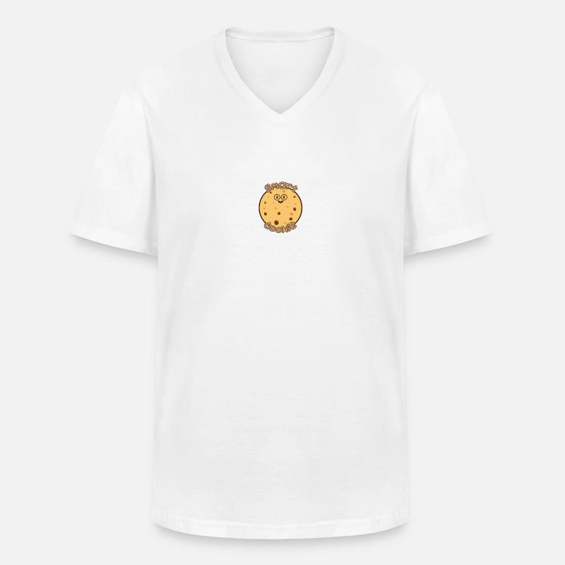 Süßer Kawaii smart Cookie - Männer-T-Shirt mit V-Ausschnitt - Weiß