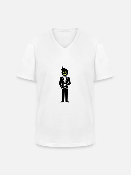 Groom Wedding Team - Men's V-Neck T-Shirt - white