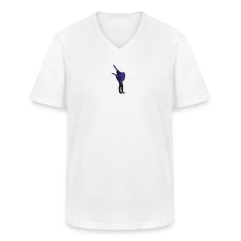 Wein, Speisen, Richtig 69 - Männer-T-Shirt mit V-Ausschnitt - Weiß - Vorne - AI Model Male 185 light (185cm)