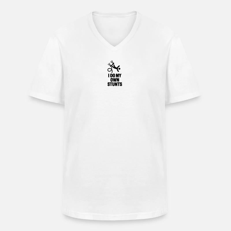 Flyboard Flyboarding Hydro Flying Hydrofly Stunts - Männer-T-Shirt mit V-Ausschnitt - Weiß