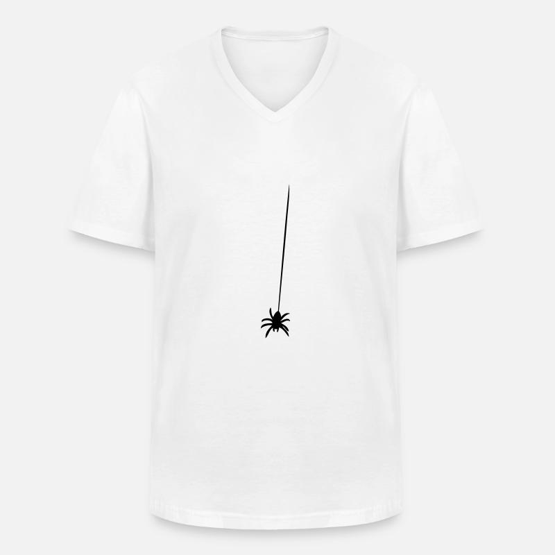 mit Arams - Männer-T-Shirt mit V-Ausschnitt - Weiß
