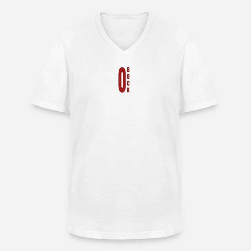 Null Bock, 0 Bock,kein Bock, Motivation - Männer-T-Shirt mit V-Ausschnitt - Weiß