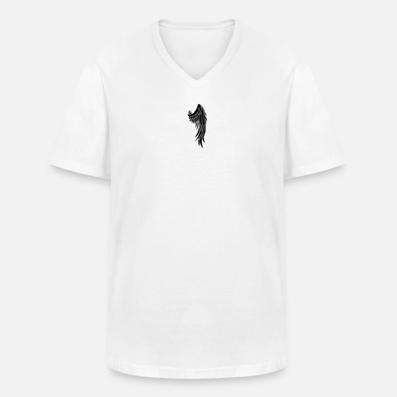 Engelsflügel - Männer-T-Shirt mit V-Ausschnitt - Weiß