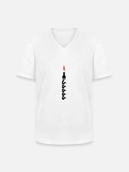 drake - Men's V-Neck T-Shirt - white