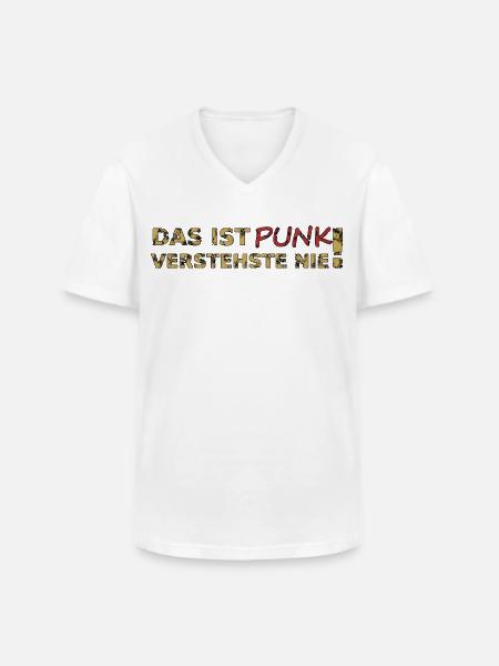 Das ist Punk - Männer-T-Shirt mit V-Ausschnitt - Weiß