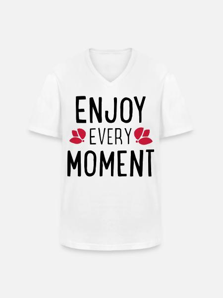 Lustige Sprüche - Männer-T-Shirt mit V-Ausschnitt - Weiß