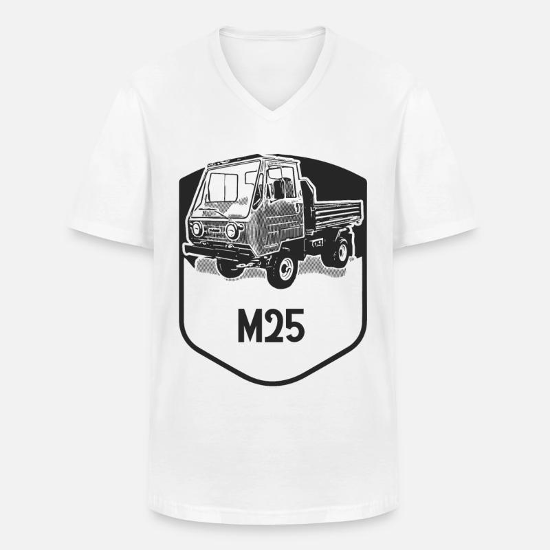 M25 Multicar DDR Klassiker - Männer-T-Shirt mit V-Ausschnitt - Weiß