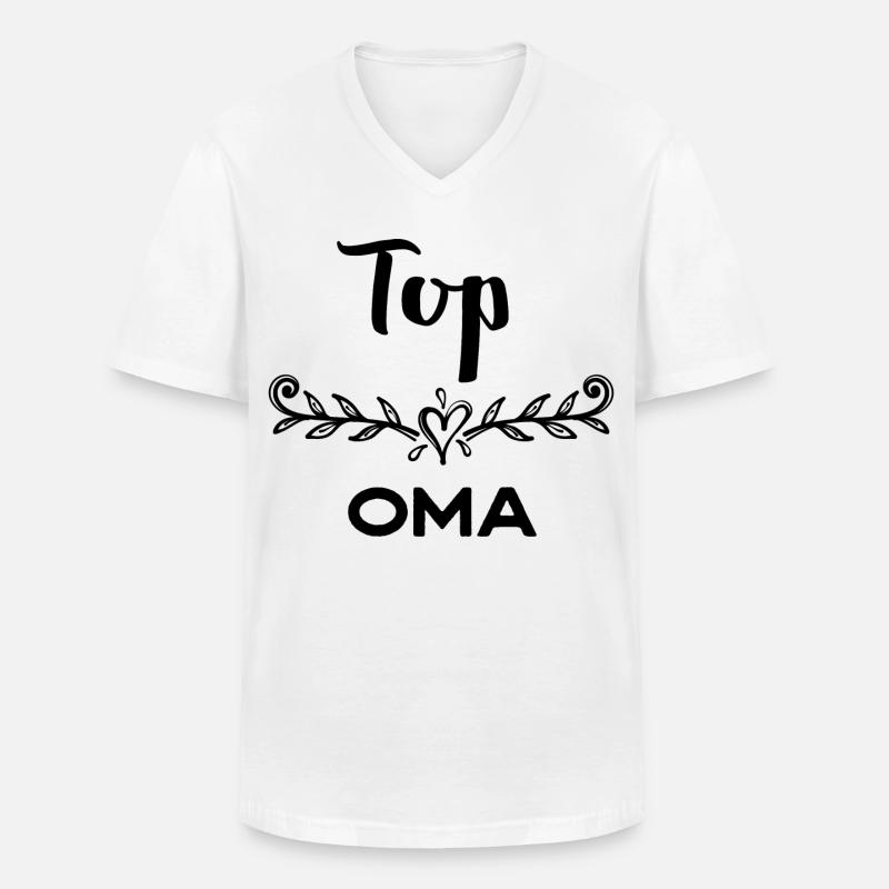 Oma Statement Großmutter Gratulation Superoma - Männer-T-Shirt mit V-Ausschnitt - Weiß