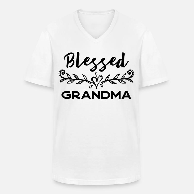 Großmutter Lieblingsoma Superoma Oma Statement - Männer-T-Shirt mit V-Ausschnitt - Weiß