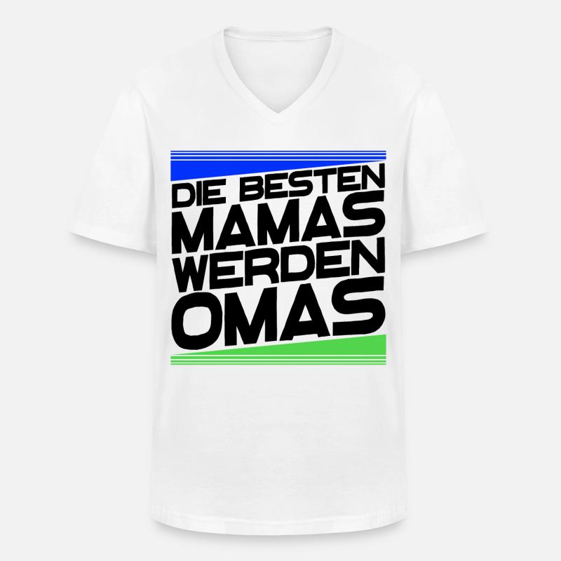 Gratulation Oma Statement Großmutter Alles Gute - Männer-T-Shirt mit V-Ausschnitt - Weiß
