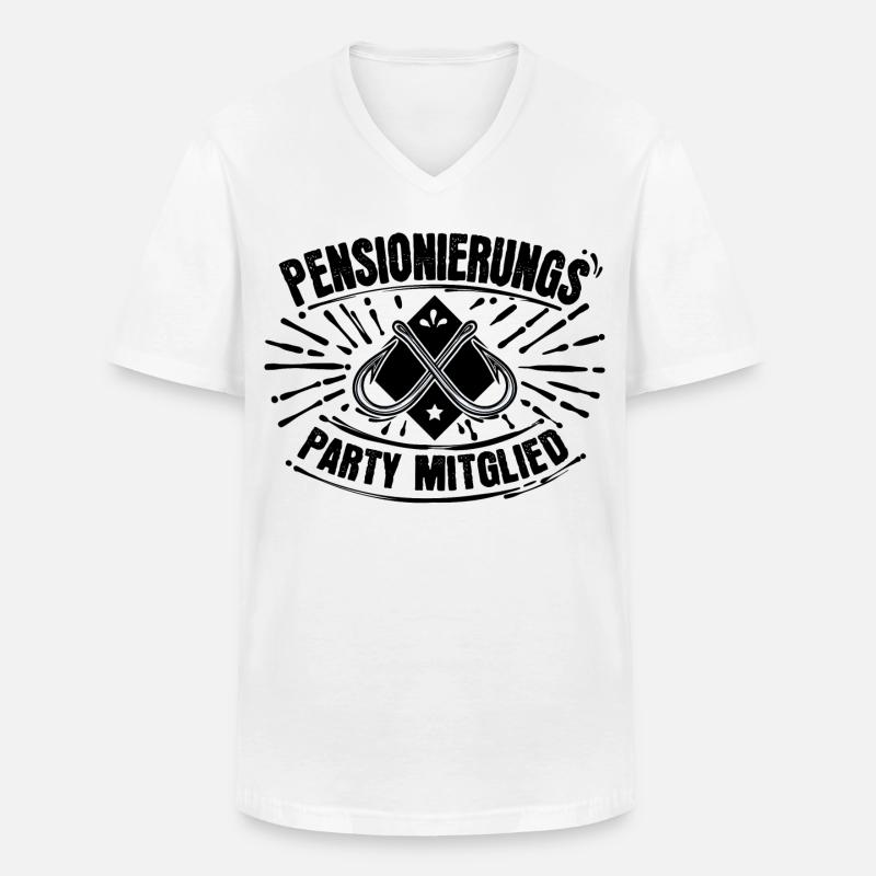 Lebensabend Senior Statement Abschied Ruhestand - Männer-T-Shirt mit V-Ausschnitt - Weiß