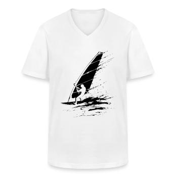 Windsurfer - Männer-T-Shirt mit V-Ausschnitt - Weiß - Vorne - AI Model Male 185 light (185cm)