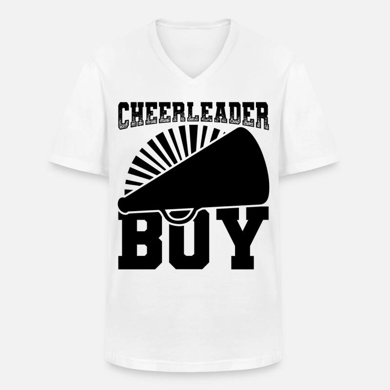 Cheerleader Junge - Männer-T-Shirt mit V-Ausschnitt - Weiß