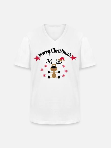Shirts for Christmas - Men's V-Neck T-Shirt - white