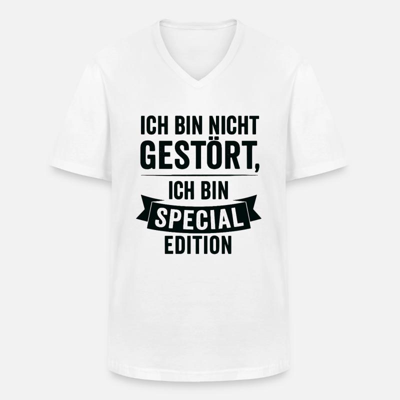 Ich bin Special Edition - Männer-T-Shirt mit V-Ausschnitt - Weiß