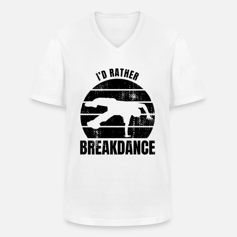 Breakdancer Spruch - Männer-T-Shirt mit V-Ausschnitt - Weiß