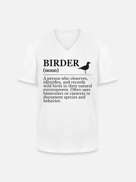 Birder Definition - Birdwatchers - Men's V-Neck T-Shirt - white