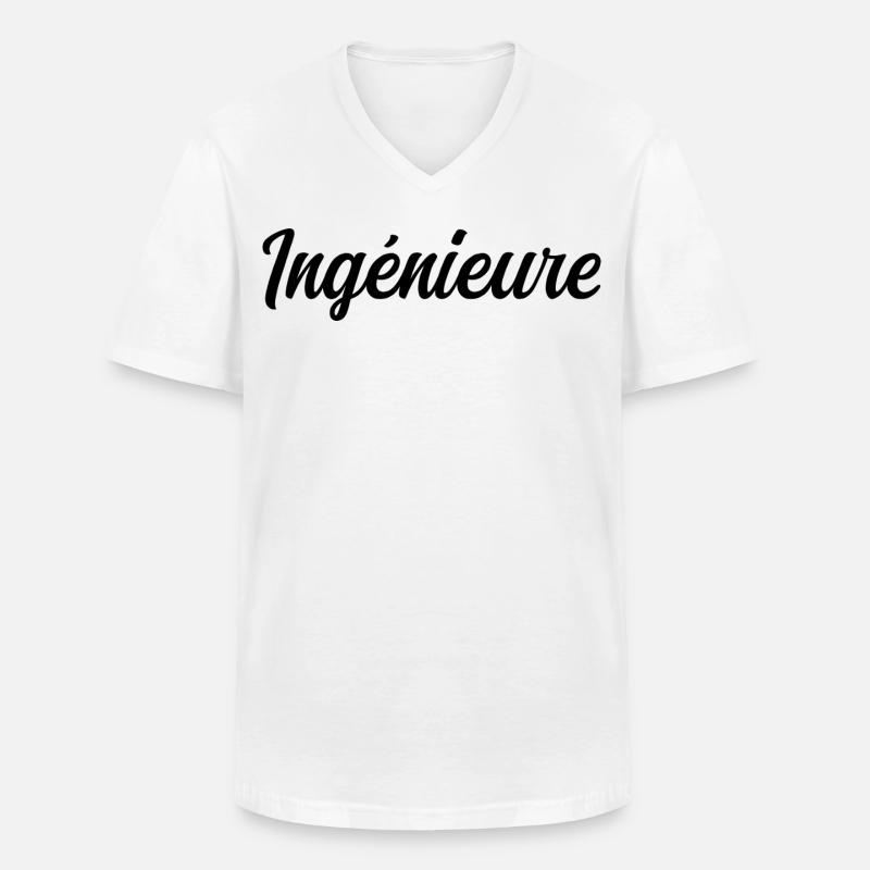 Technical Design Engineer Science Project - Men's V-Neck T-Shirt - white