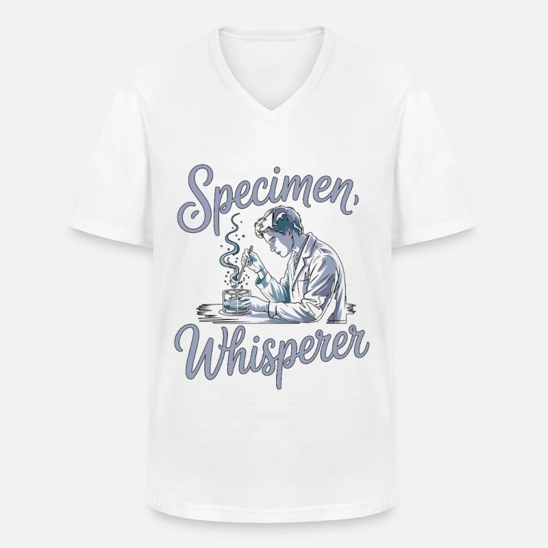 Lab Technician Specimen Whisperer Phlebotomist - Männer-T-Shirt mit V-Ausschnitt - Weiß