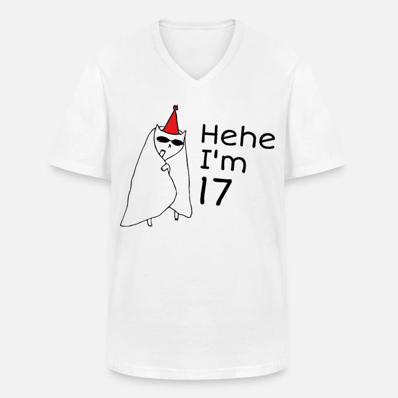 17-jähriges Jubiläum – 17-jähriges Jubiläumsgeschenk - Männer-T-Shirt mit V-Ausschnitt - Weiß