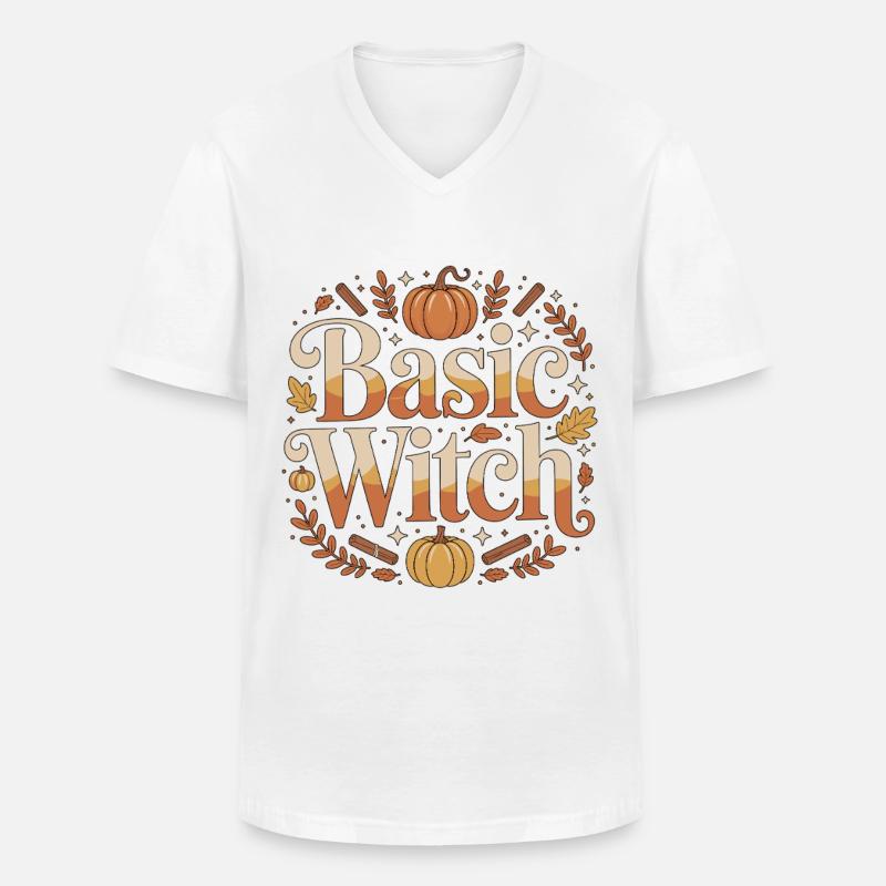 Witchcraft Basic Witch Enchanted Tarot Reading - Männer-T-Shirt mit V-Ausschnitt - Weiß